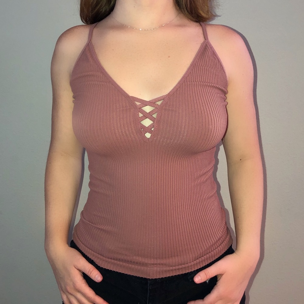 Sexy soft pink dress top